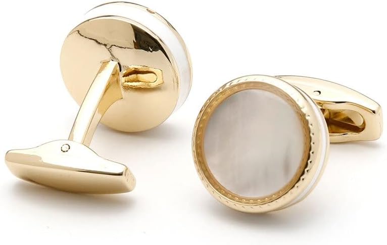 S&W Wedding Cufflinks for Men Cuffs with Gift Box Business for Tuxedo Shirts