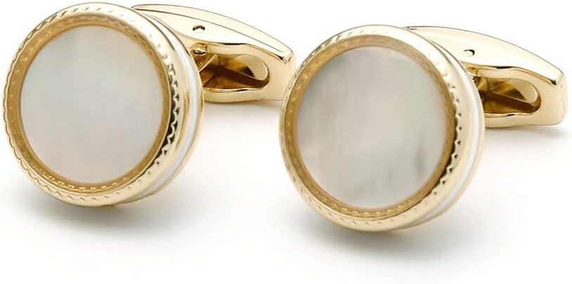 S&W Wedding Cufflinks for Men Cuffs with Gift Box Business for Tuxedo Shirts