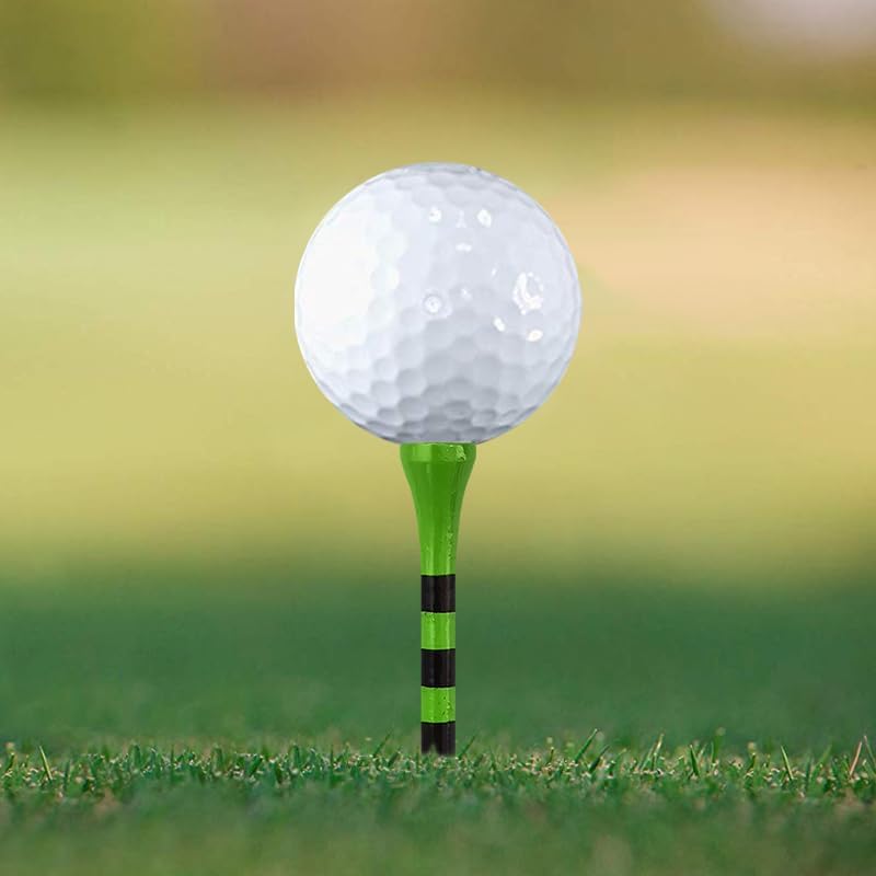 Wooden Golf Tees 3-1/4", 2-3/4", 2-1/8", 1-1/2" Available, 100 Count (Natural Color, White, Black, Blue, Red, Green, Yellow, Pink, Orange)