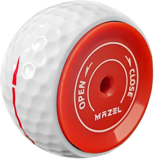 MAZEL Wheel-Like Golf Practice Ball, Adjustable Weight Putting Trainer with Instant Feedback