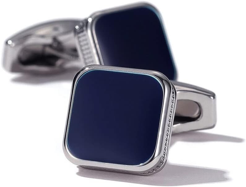 S&W Wedding Cufflinks for Men Cuffs with Gift Box Business for Tuxedo Shirts