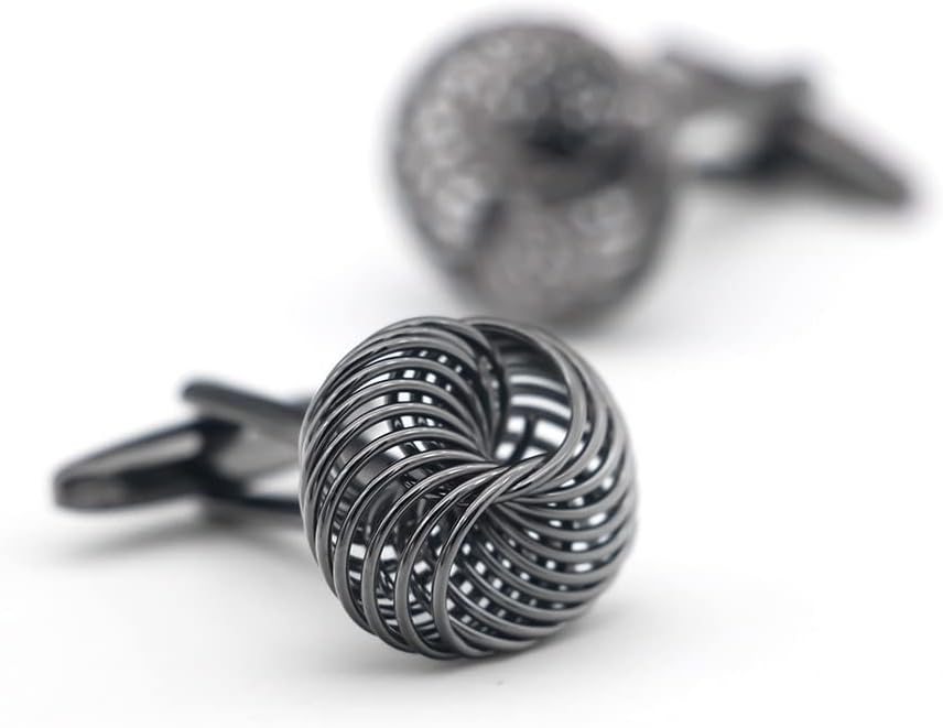 S&W Wedding Cufflinks for Men Cuffs with Gift Box Business for Tuxedo Shirts