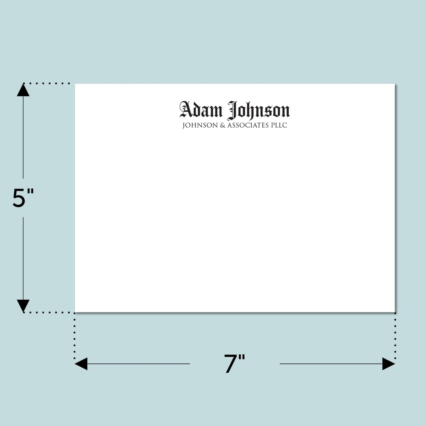 Personalized Stationery Letters and Envelopes - Custom Stationery Note Cards, Thank You Cards Set for Men and Women (Modern Tradition)