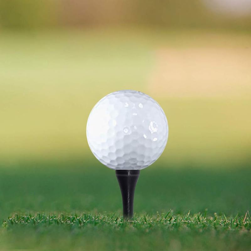 Wooden Golf Tees 3-1/4", 2-3/4", 1-1/2" Available,100 Count (Natural Color, White, Black, Blue, Red, Pink)