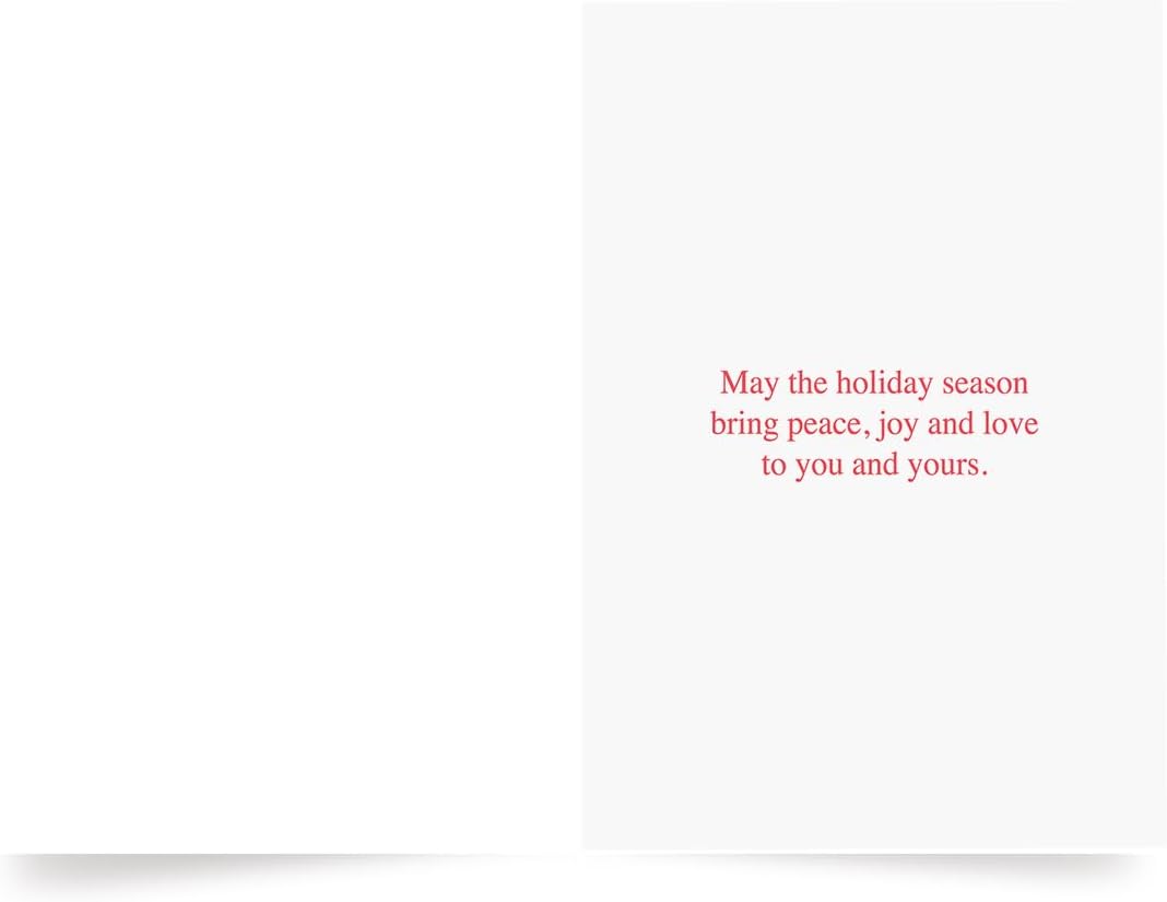 Photographic Happy Holidays Cards, White Polar Bears (6 Cards with White Envelopes)