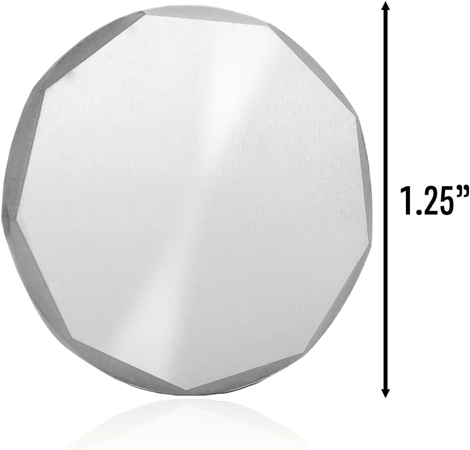 Genco Custom Laser Engraved Golf Ball Marker - Bevelled Milled Edge Golf Ball Markers - Fully Customizable with Custom Logos and Texts- Perfect Golf Accessories for Men