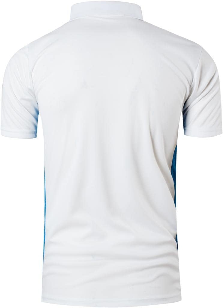 jeansian Men's Sport Outdoor Quick Dry Fit Short Sleeves Polo Tee Shirt Tshirt T-Shirt Tops Golf Tennis Bowling LSL195