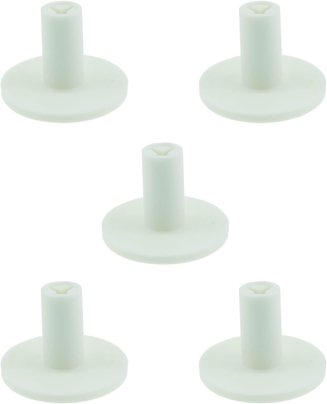 E-outstanding 5pcs Rubber Golf Tee Set 38mm Rubber Golf Tee Holder White 38mm for Practice Driving Range Mats