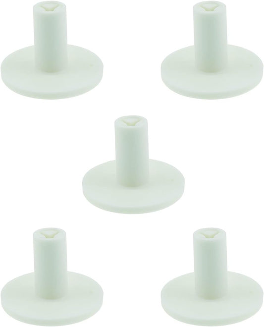E-outstanding 5pcs Rubber Golf Tee Set 38mm Rubber Golf Tee Holder White 38mm for Practice Driving Range Mats