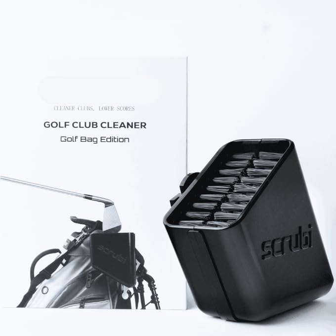 Scrubi Golf Club Cleaner for Your Golf Bag - Compact & Efficient Cleaning Tool for Golf Clubs – Easy to Use & Waterproof Design – Includes Strong Nylon Brush – Perfect for Irons