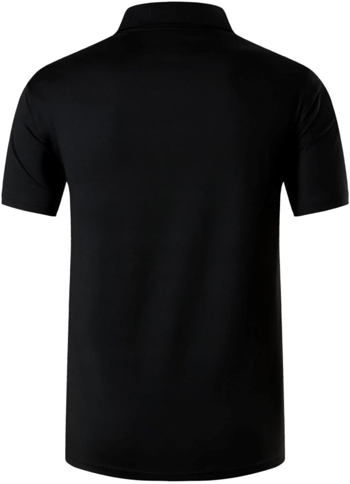 jeansian Men's Sport Outdoor Quick Dry Fit Short Sleeves Polo Tee Shirt Tshirt T-Shirt Tops Golf Tennis Bowling LSL195