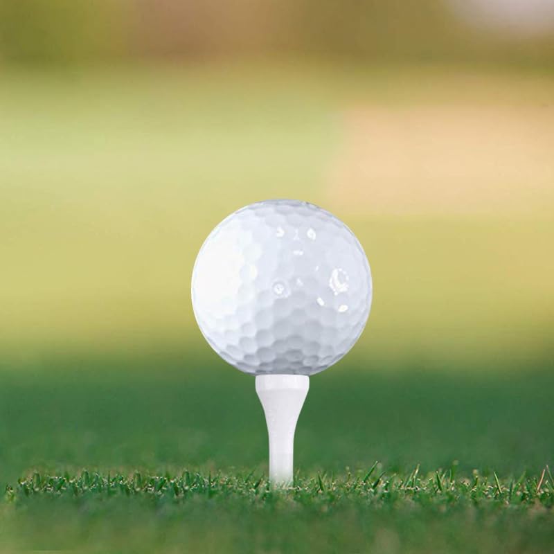 Wooden Golf Tees 3-1/4", 2-3/4", 1-1/2" Available,100 Count (Natural Color, White, Black, Blue, Red, Pink)