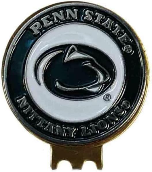 Magnetic Golf Hat Clip with 2 Double-Sided Golf Ball Markers – Easily Attaches to Golf Cap – Made of Stainless Steel & Ideal for Avid Golfers