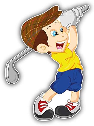 Cartoon Golf Player Boy Sticker for Scrapbooking, Calendars, Arts, Kids DIY Crafts, Album, Bullet Journals 50 Pack