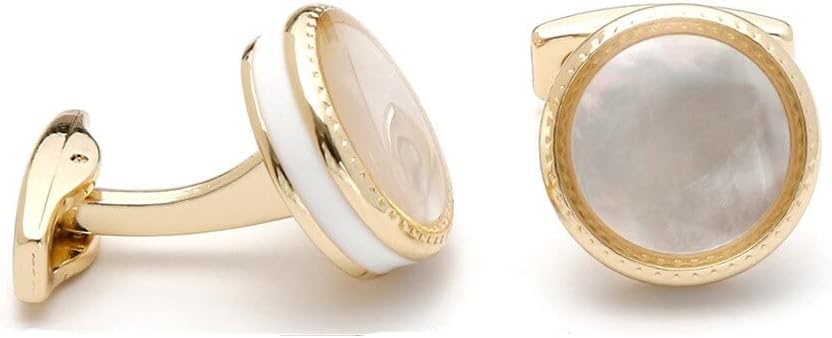 S&W Wedding Cufflinks for Men Cuffs with Gift Box Business for Tuxedo Shirts