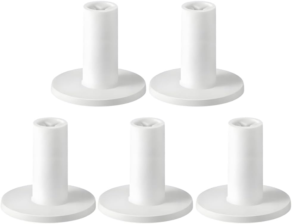 MiOYOOW 5PCS Rubber Golf Tees, Flexible Tee Holder with Wider Base, Golf Ball Tees Accessories for Men and Women