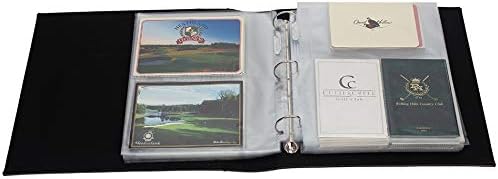 Golf Scorecard and Photo Album | Available in Brown or Black | Holds Up to 130 Scorecards | Designed for 4" x 6" and 5" x 7" Scorecards