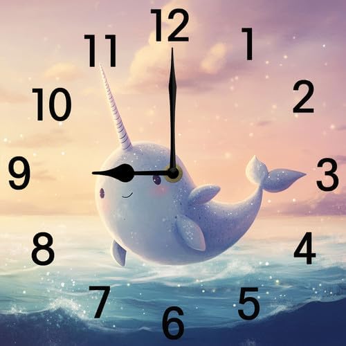 Ping Pong Square Clock Silent No Tick Battery Powered Home Decor Wooden Wall Clock for Living Room Kitchen Bathroom Farmhouse 10inch