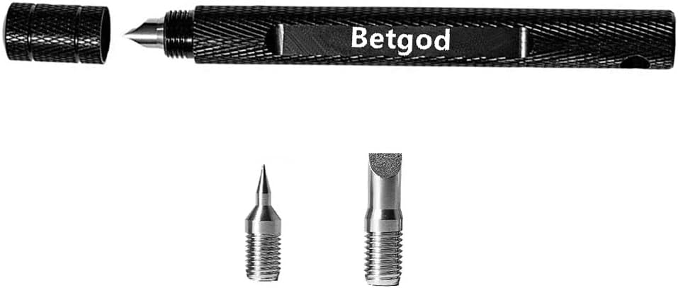 3-in-1 Golf Club Groove Sharpener - Re-Grooving Tool for U & V-Grooves - Generates Optimal Backspin (Black)