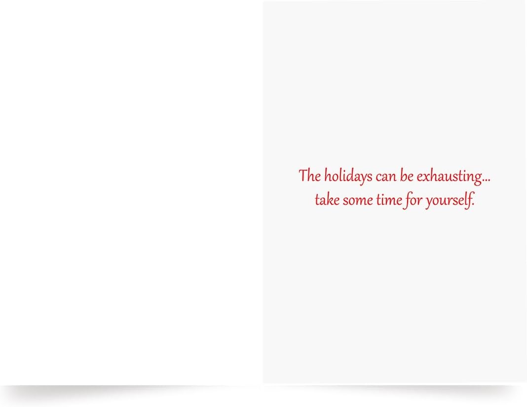 Photographic Happy Holidays Cards, Lying in Snow (6 Cards with White Envelopes)