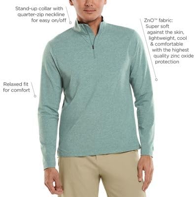 Men's Quarter-Zip - UPF 50+ Sun Protection - Sonora in Navy