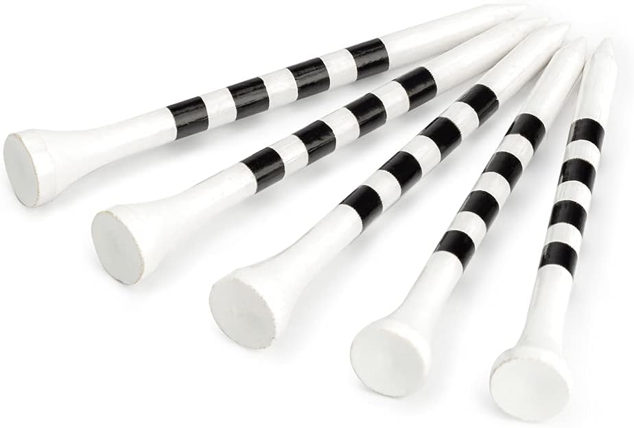 MAZEL Natural Wood/Bamboo Golf Tees 2 3/4 Inch & 3 1/4 Inch,Pack 50 or 120,Reduce Friction & Side Spin,More Stable Golf Tees