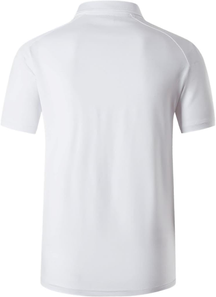 jeansian Men's Sport Outdoor Quick Dry Fit Short Sleeves Polo Tee Shirt Tshirt T-Shirt Tops Golf Tennis Bowling LSL195