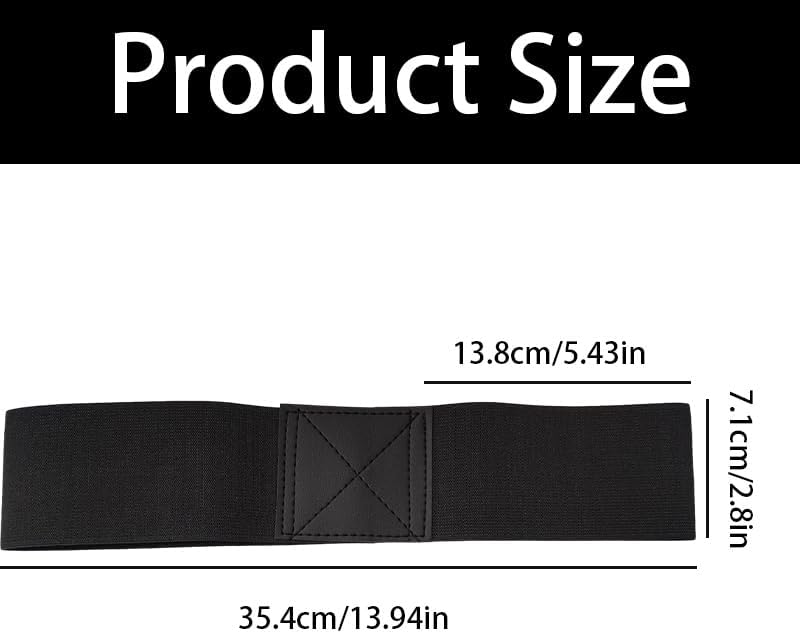 2 Pack Golf Swing Arm Band Golf Training Aid Golf Wrist Training Aid for Golfers Beginners (Black & Blue)