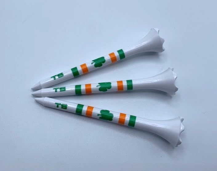 TRUESTRIKE Premium USA Golf Tees – 3¼" or 2¾" Durable Plastic Performance Tees (100 Pack) – Made in USA – Bulk Value Pack