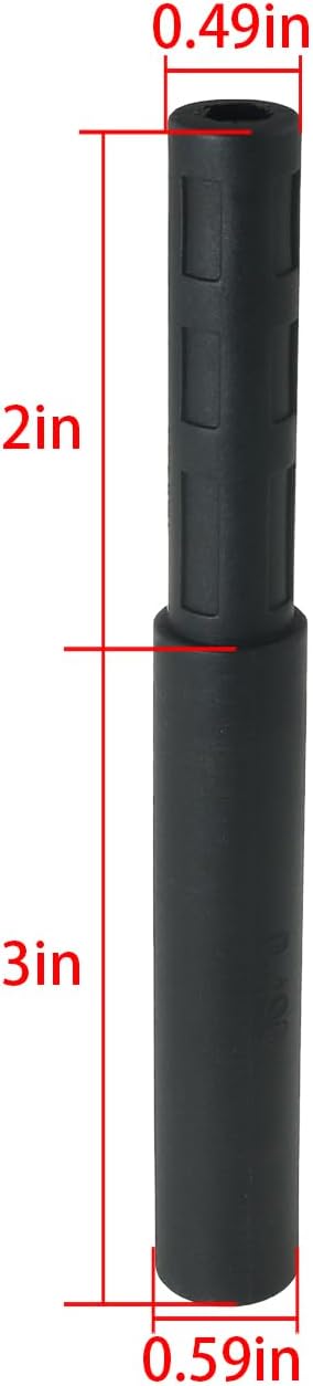 2PCS Carbon Brazed Extension Rod Golf Shaft 0.490 in Repair Equipment Accessories Universal Extender for Iron Wood Putter Steel Graphite Shafts