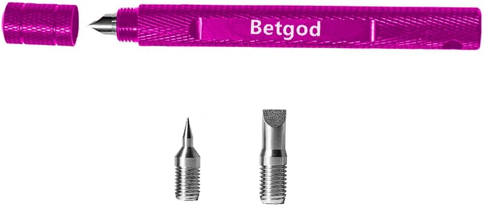 3-in-1 Golf Groove Sharpener & Re-Groover - Optimal Backspin for U & V-Grooves (Pink)