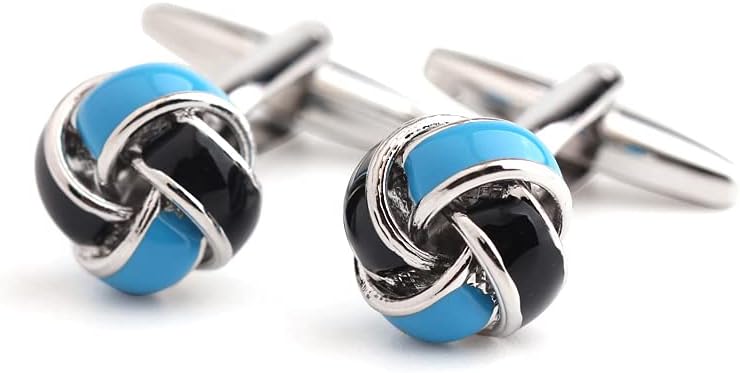 S&W Wedding Cufflinks for Men Cuffs with Gift Box Business for Tuxedo Shirts