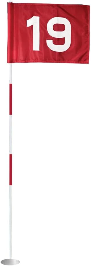 Standard Golf Regulation flagstick, cup & pin flag to use in your backyard or other open space for practice. Use the same products as used by golf courses all over the world and on tour.