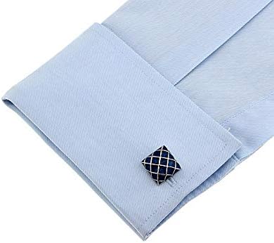 S&W Wedding Cufflinks for Men Cuffs with Gift Box Business for Tuxedo Shirts