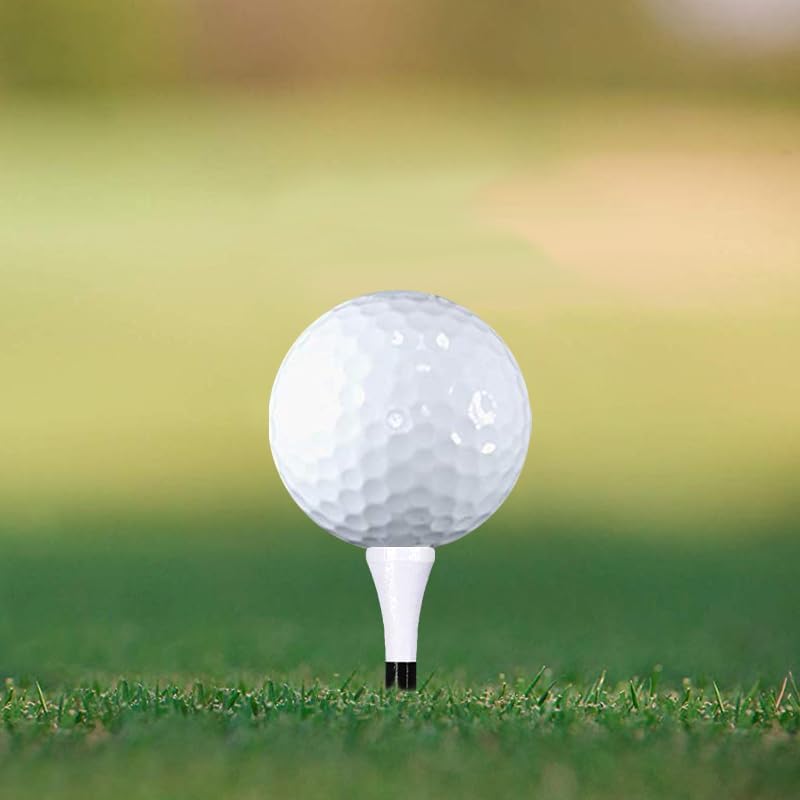 Wooden Golf Tees 3-1/4", 2-3/4", 2-1/8", 1-1/2" Available, 100 Count (Natural Color, White, Black, Blue, Red, Green, Yellow, Pink, Orange)