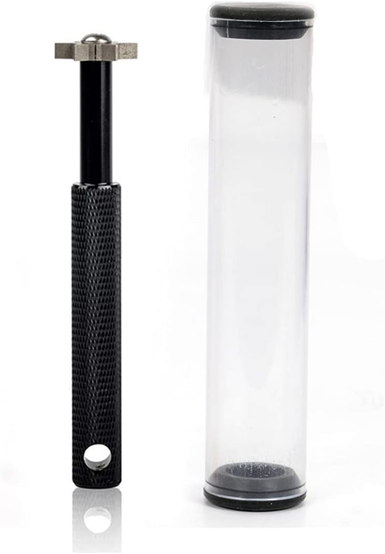 Golf Club Groove Sharpener, Iron Wedge Groove Sharpener Tool with 6 Carbide Tungsten Steel Cutters, Golf Club Cleaner Re-Grooving Cleaning Tool