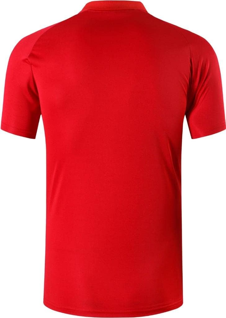jeansian Men's Sport Outdoor Quick Dry Fit Short Sleeves Polo Tee Shirt Tshirt T-Shirt Tops Golf Tennis Bowling LSL195