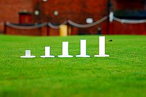 FINGER TEN Golf Rubber Tees Driving Range Value 5 Pack, Mixed Size or 5 Same Size for Practice Mat
