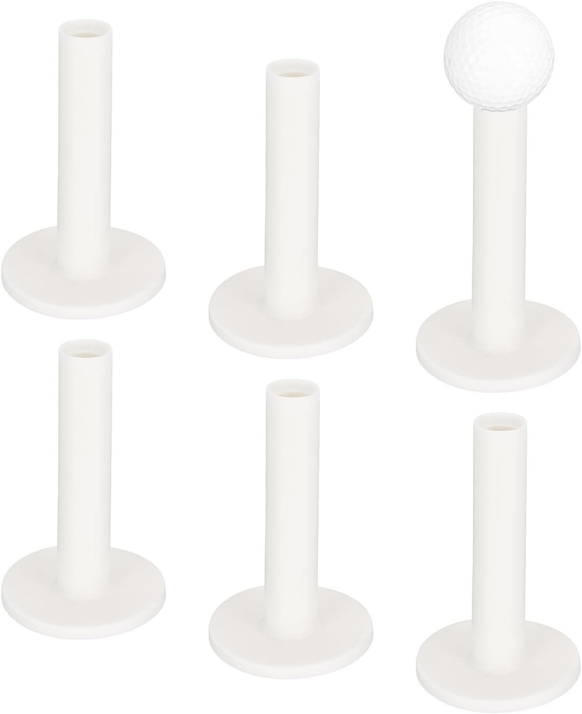 Rubber Golf Tees [] - Flexible Stable Ball Holder Use for Home & Outdoor & Indoor Tall Training Driving Range - [] Hitting Mats