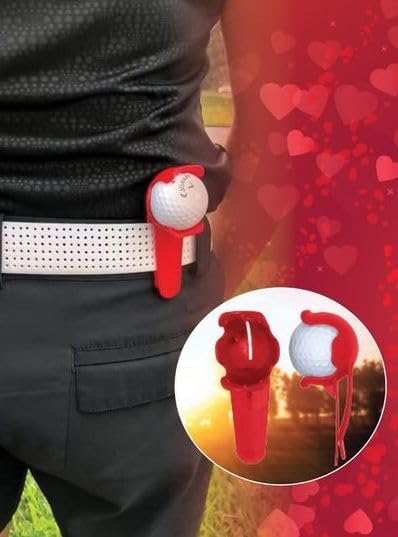 BALL POP Golf Ball Holder & Ball Marker for Waistband and Belt - Unique Golf Accessory Gift for Men, Women, & Kids