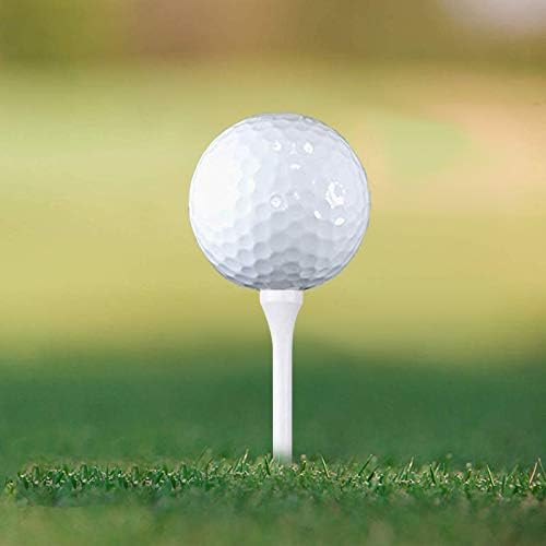 Wooden Golf Tees 3-1/4", 2-3/4", 1-1/2" Available,100 Count (Natural Color, White, Black, Blue, Red, Pink)