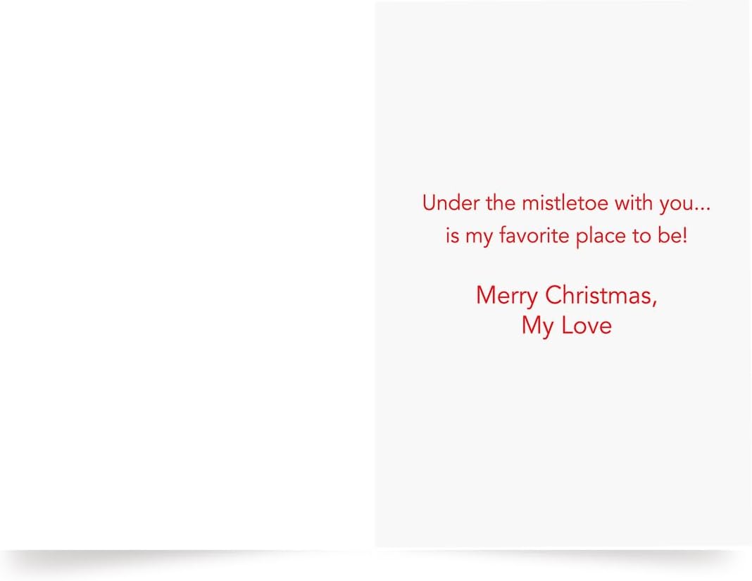 Photographic Christmas Cards, Basset Hounds Under The Mistletoe (6 Cards with White Envelopes) – Perfect for Special Someone