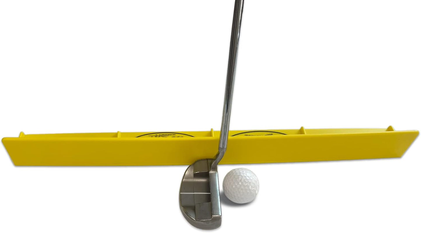 The Putting Arc - T3 Model - Golf Training Aid Used to Perfect Your Putting and Reduce Your Score! - Practice and Master Your Putting Fundamentals! - Golden Yellow