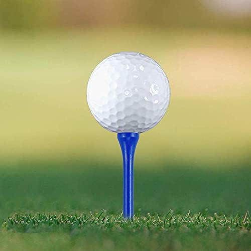 Wooden Golf Tees 3-1/4", 2-3/4", 1-1/2" Available,100 Count (Natural Color, White, Black, Blue, Red, Pink)