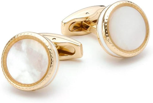 S&W Wedding Cufflinks for Men Cuffs with Gift Box Business for Tuxedo Shirts