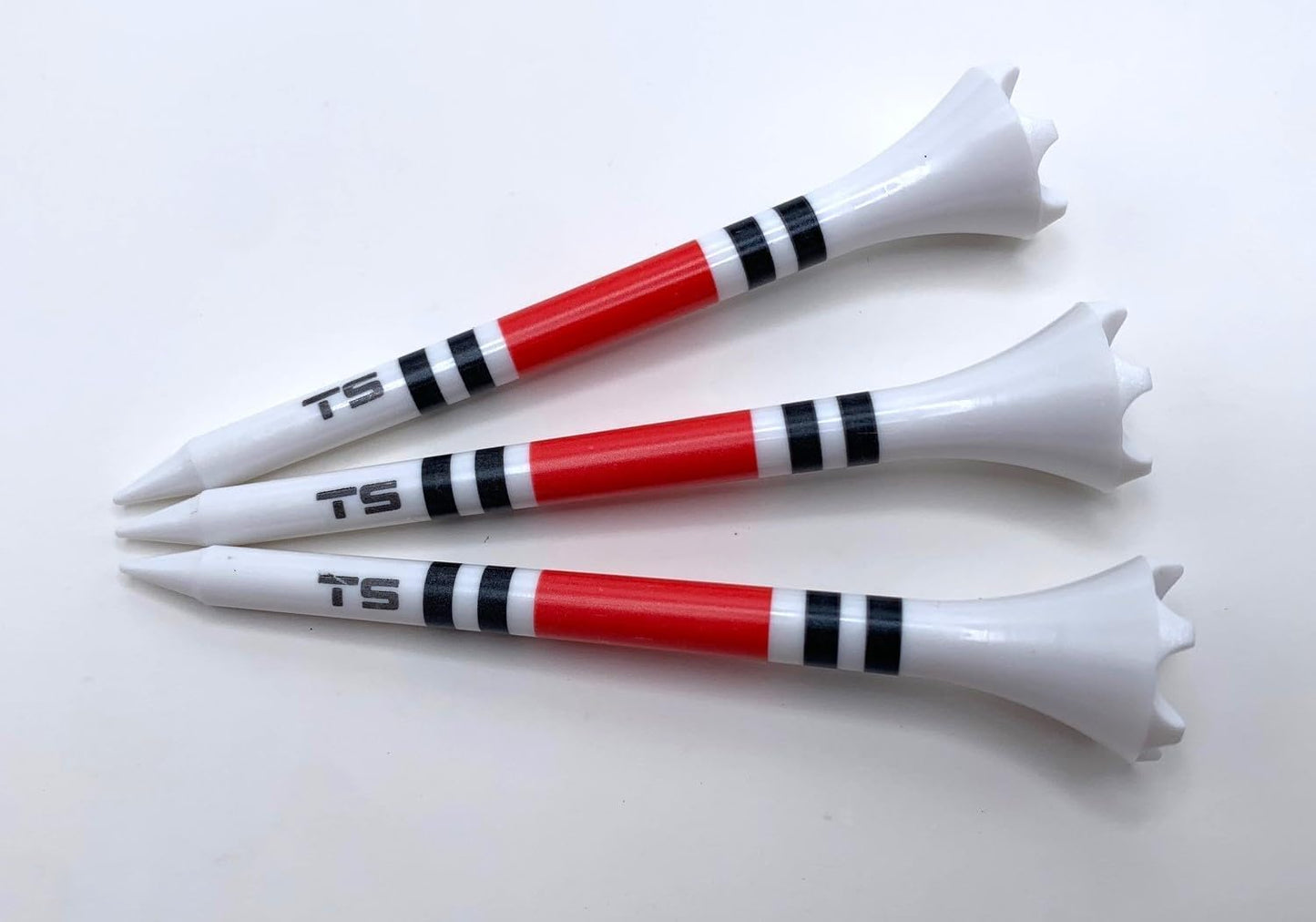 TRUESTRIKE Premium USA Golf Tees – 3¼" or 2¾" Durable Plastic Performance Tees (100 Pack) – Made in USA – Bulk Value Pack