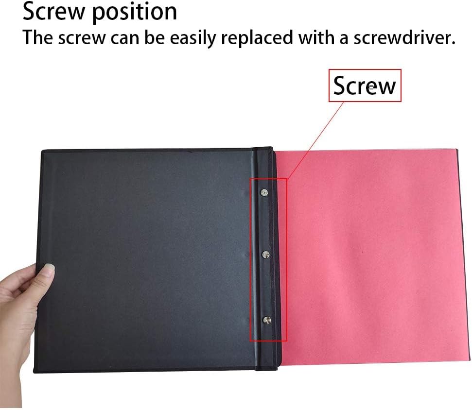 Vienrose Photo Album Self Adhesive Scrapbook Refill Pages for Vienrose11x10.6 inch Photo Album