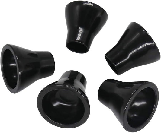 HISTAR 5Pcs Golf Ball Pick Up Retriever Putter Grip Finger Rubber Picker Tool Black