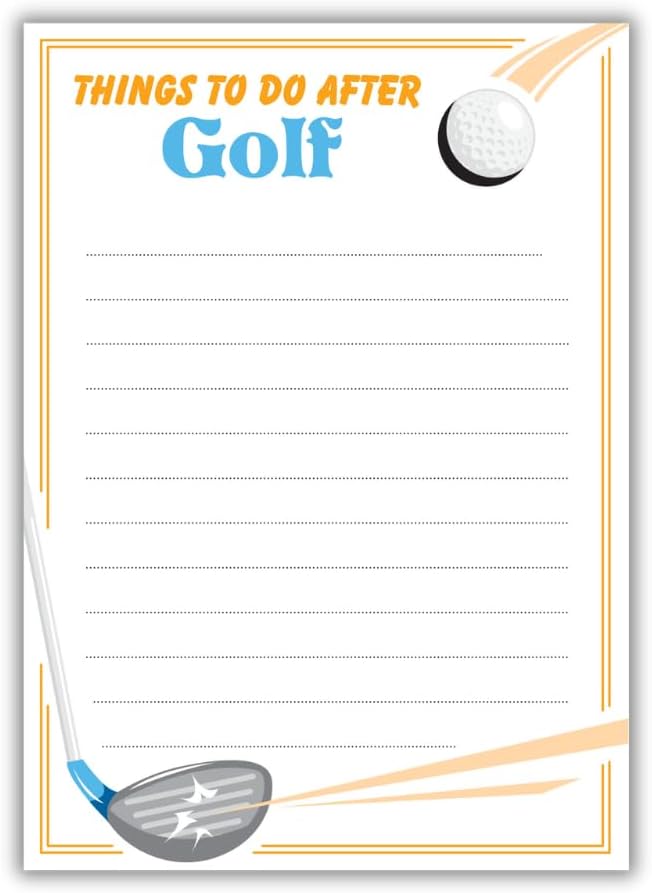 Funny Memo Notepads - Funny Golf Gifts - Cute Note Pads - 2 Pack