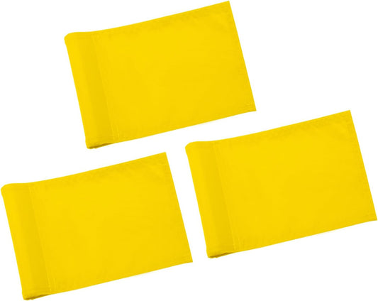 KINGTOP Solid Golf Flag All 8x6 Inch - 420D Nylon, Tube Inserted - Mini Putting Green Flags for Backyard Practice